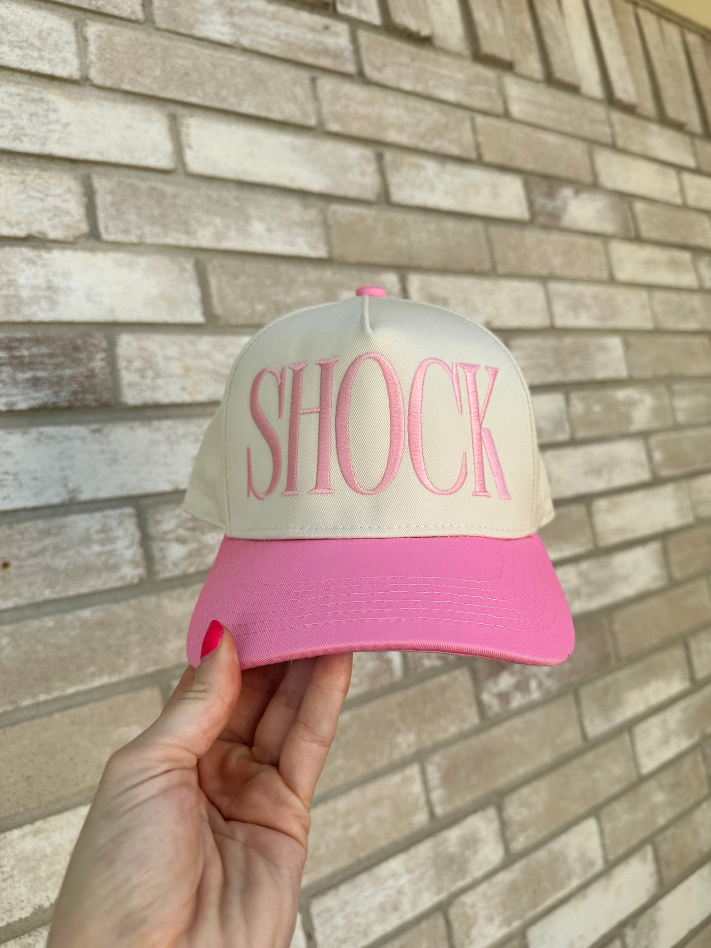 Custom Block Text Trucker