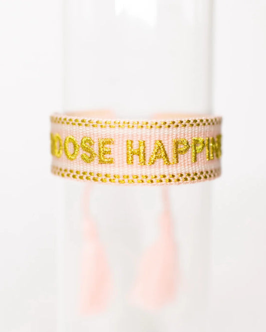 choose happiness tassel bracelet