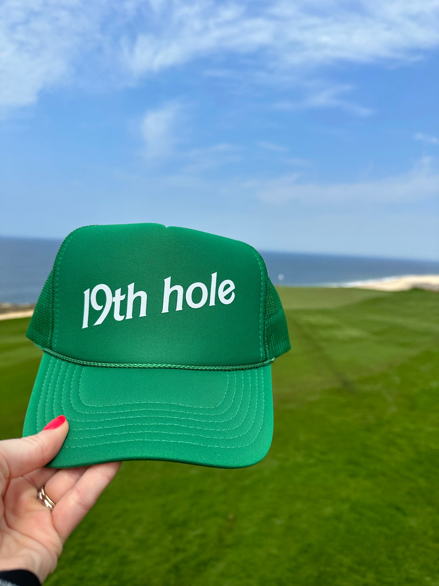 19th hole trucker hat