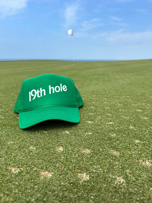 19th hole trucker hat