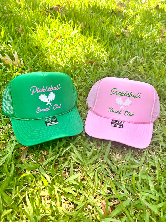 pickleball social club trucker hat