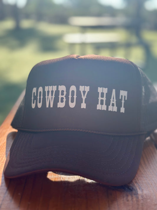 cowboy hat trucker hat