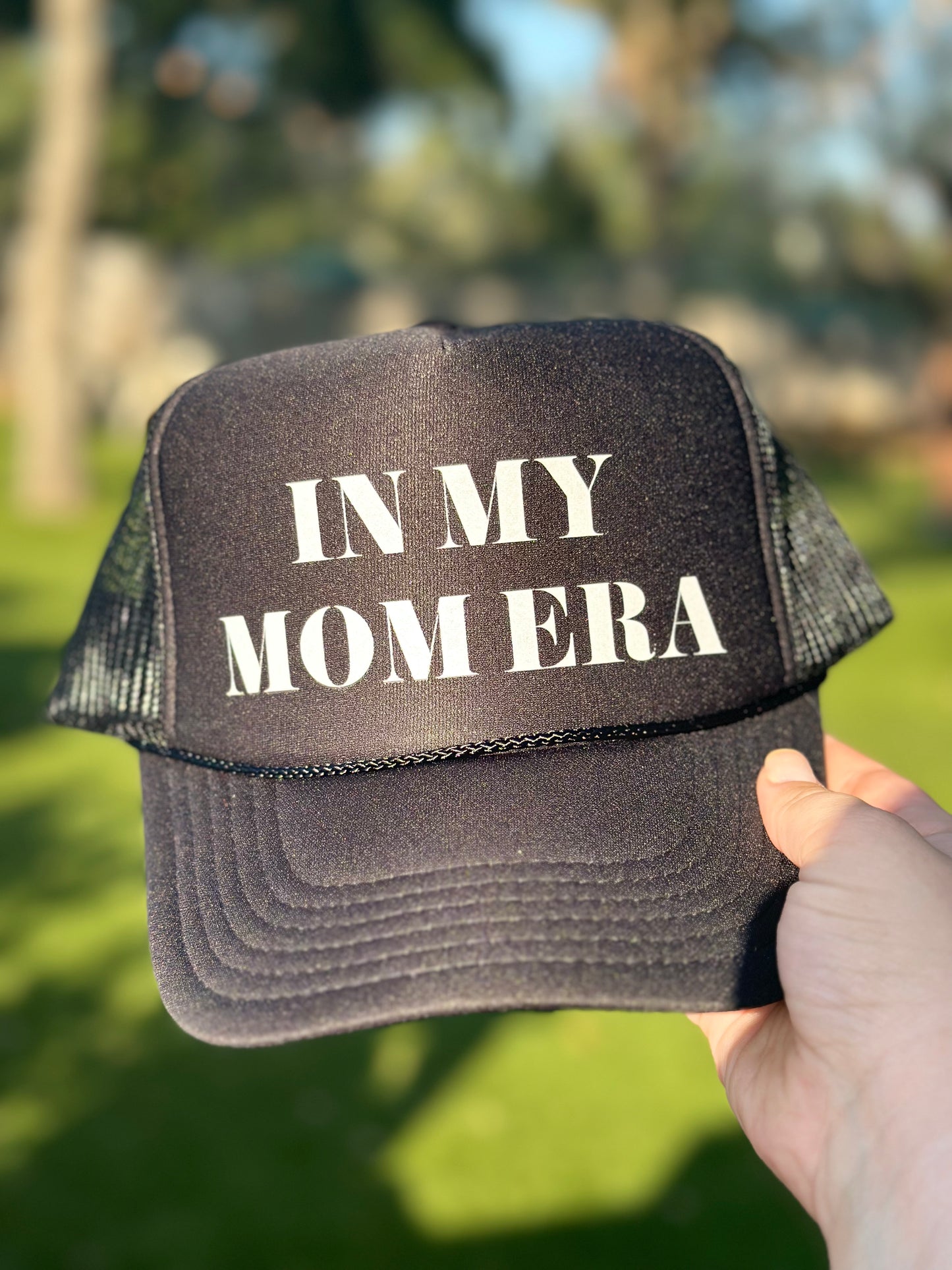 in my mom era trucker hat